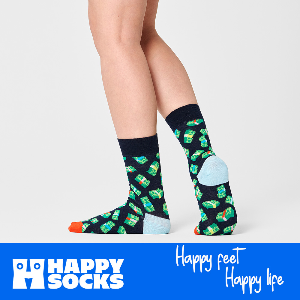Foto 7 pulgar | Calcetines Happy Socks Diseño Billetes Unisex