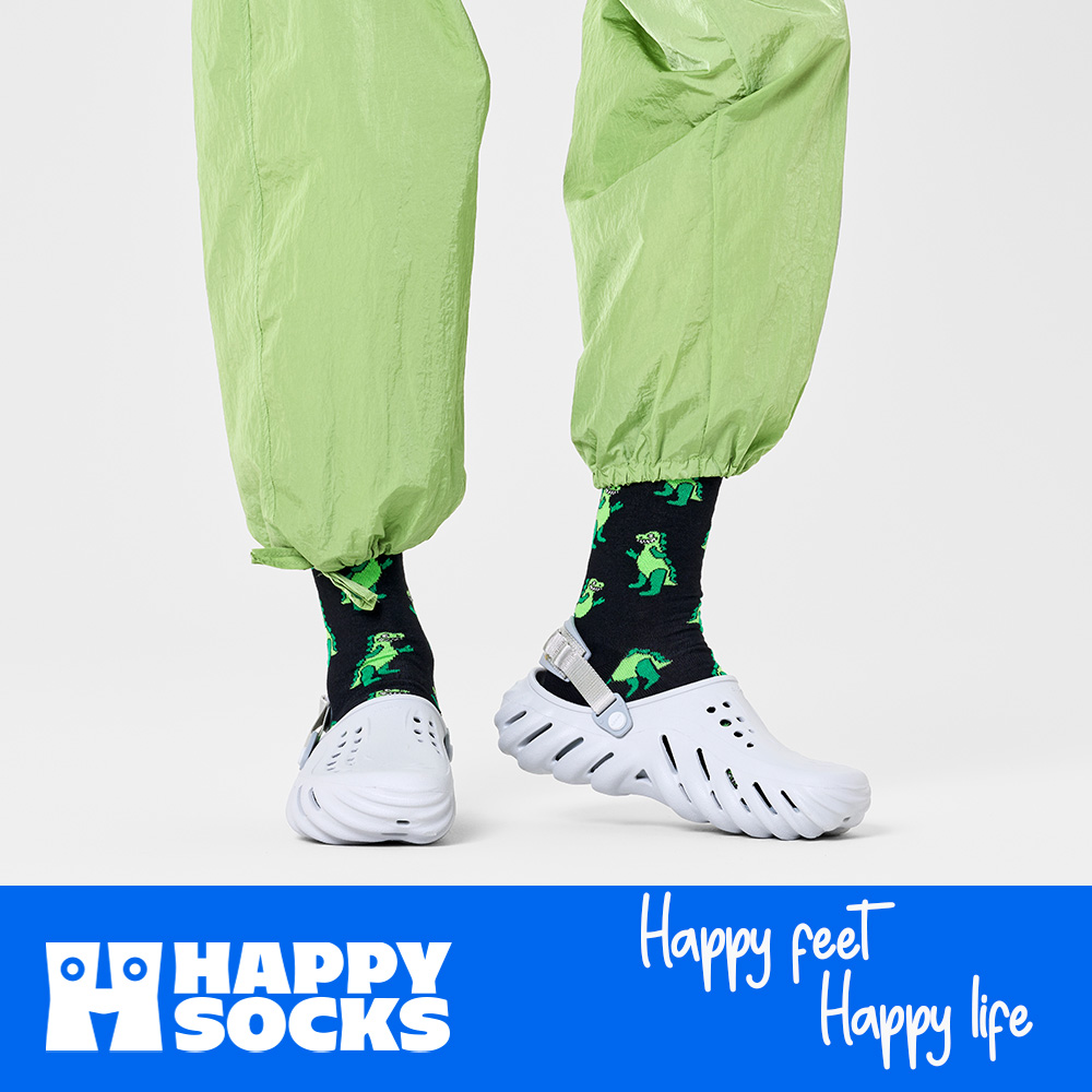 Foto 6 pulgar | Calcetines Happy Socks Diseño Dinosaurio Unisex