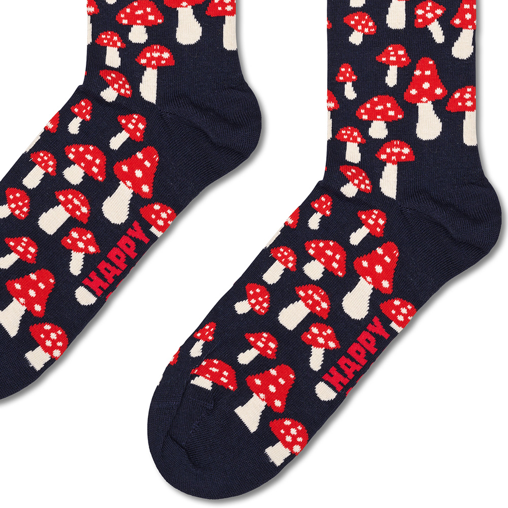 Foto 3 pulgar | Calcetines Happy Socks Diseño Hongos Unisex