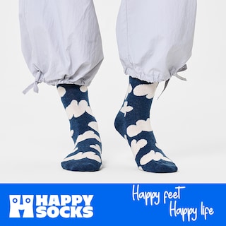 Foto 5 | Calcetines Happy Socks Diseño Nubes Unisex