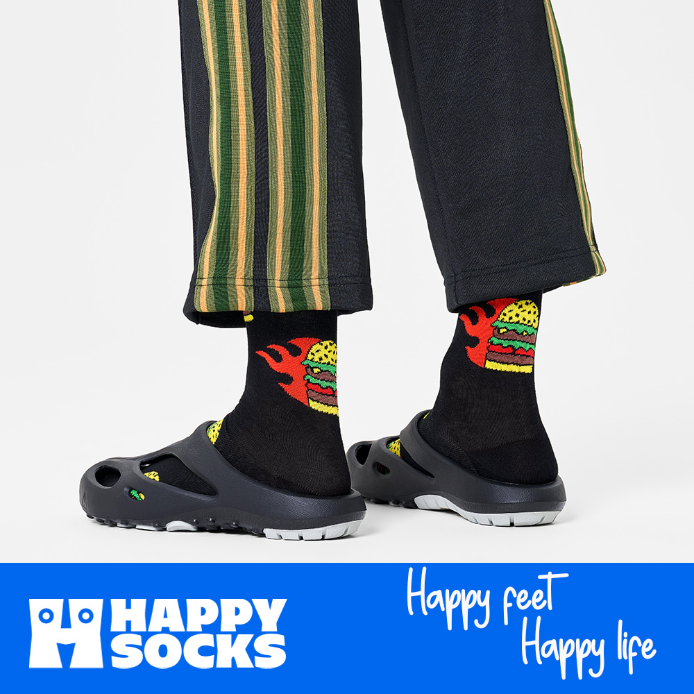 Foto 7 | Calcetines Happy Socks Diseño Flaming Burger Unisex