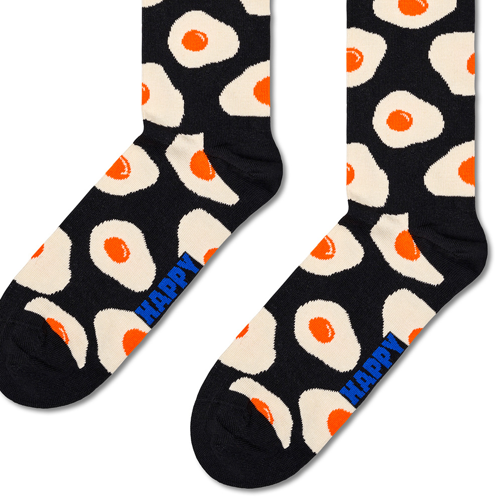 Foto 3 pulgar | Calcetines Happy Socks Diseño Sunny Side Up (huevo Estrellado)