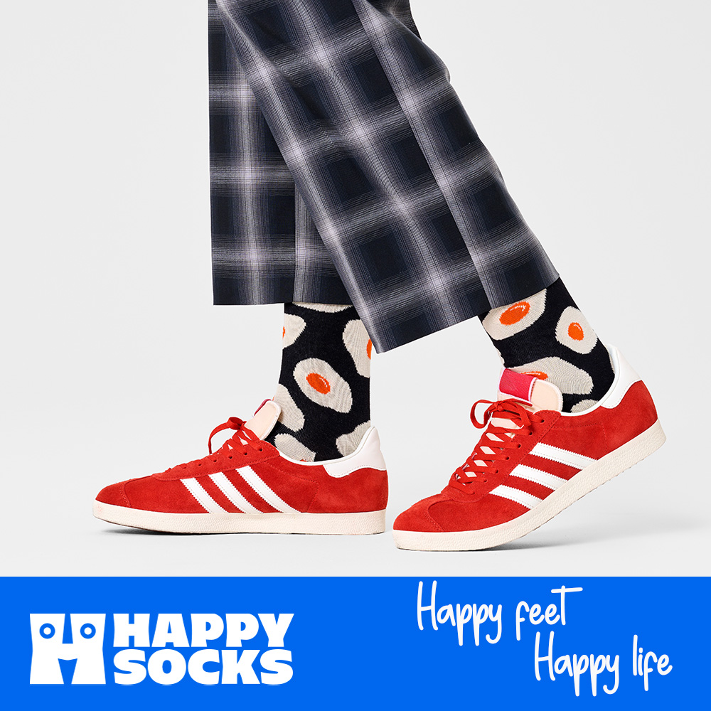 Foto 7 pulgar | Calcetines Happy Socks Diseño Sunny Side Up (huevo Estrellado)