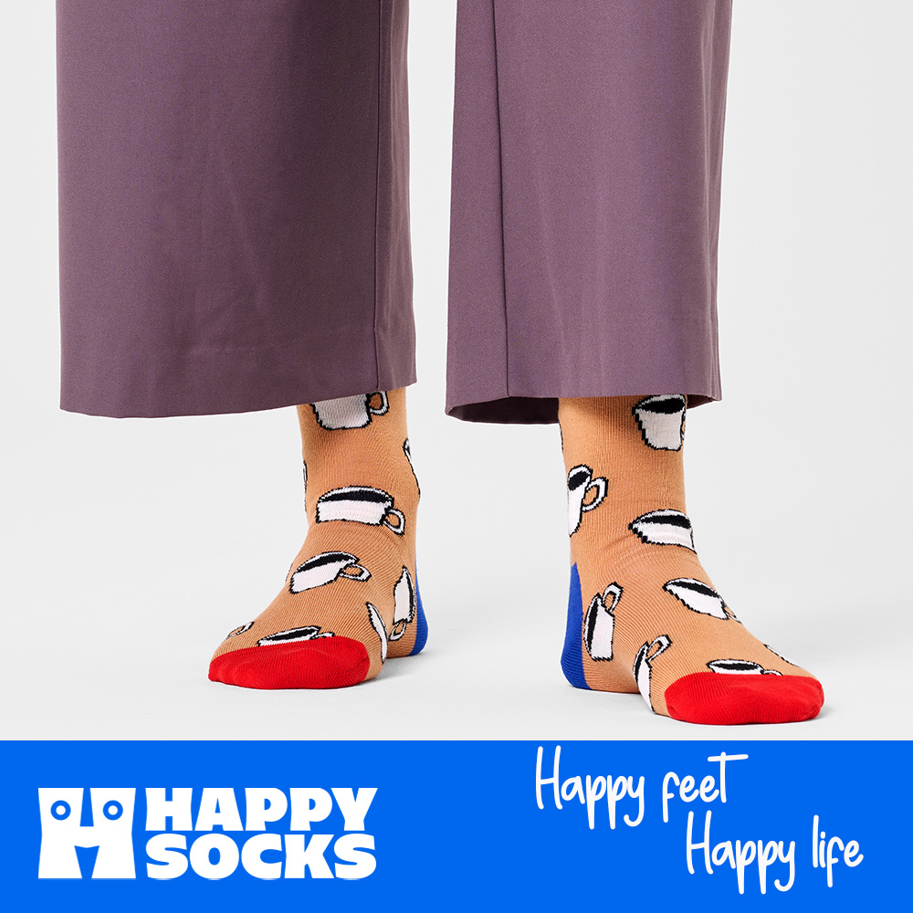 Foto 7 pulgar | Calcetines Happy Socks Diseño Taza Café Unisex