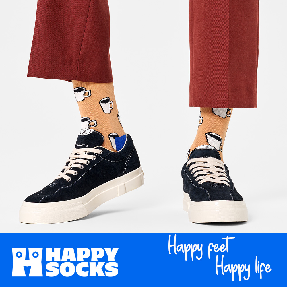 Foto 8 pulgar | Calcetines Happy Socks Diseño Taza Café Unisex