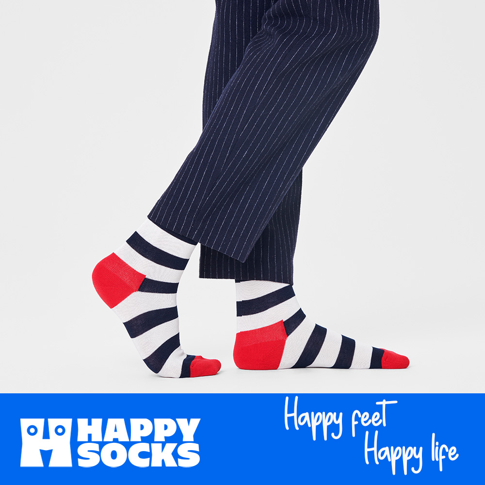Foto 6 | Calcetines Happy Socks Diseño Líneas Azules Unisex