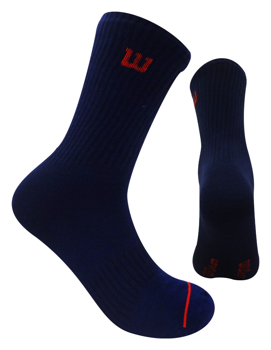 Paquete Calceta Caballero Wilson color Azul Marino sin Felpa 20 Pares Liso $359