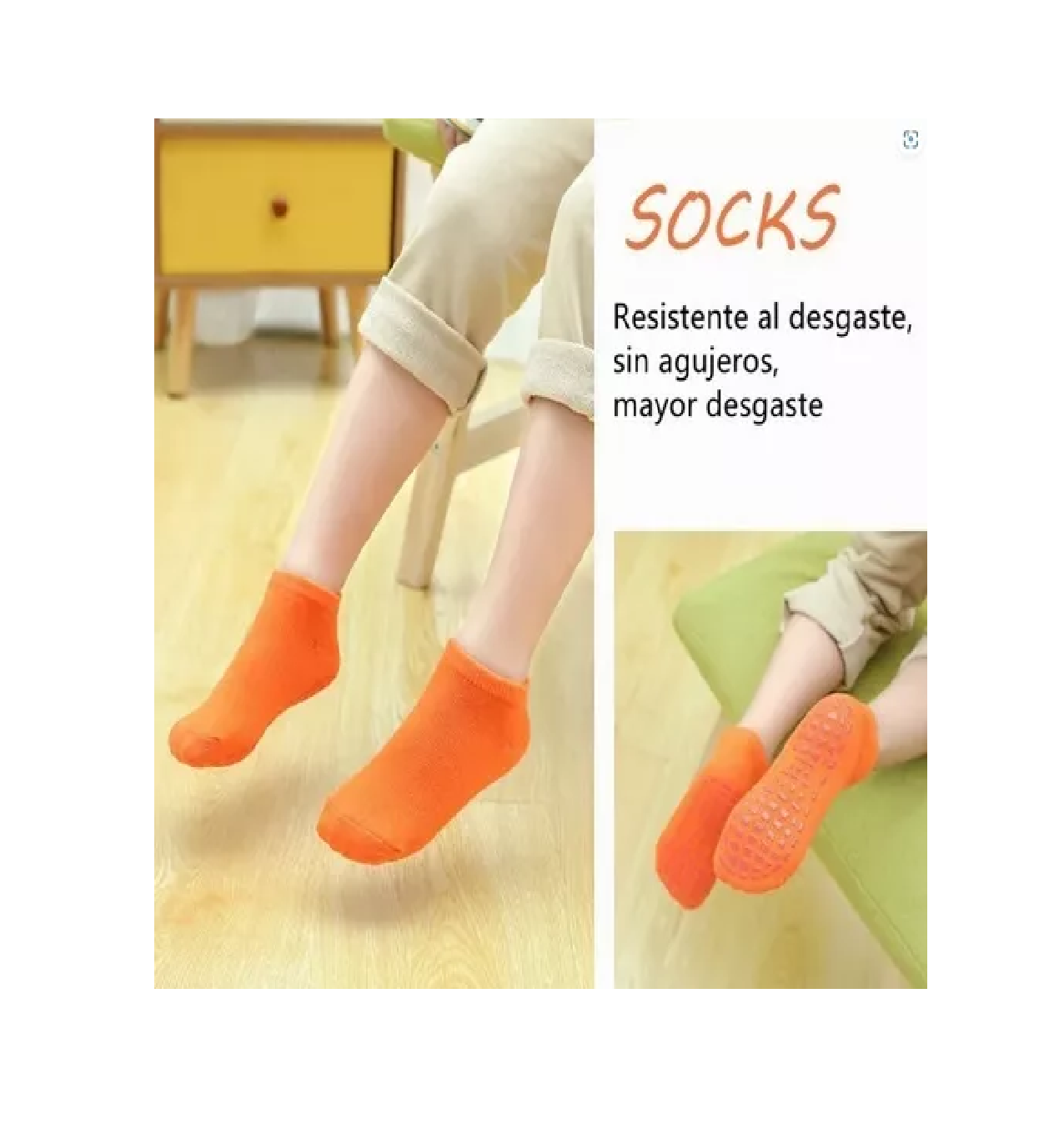 Foto 5 pulgar | Calcetines Antideslizantes Belug Multicolor para Niños de 1-12 Años 5 Pares