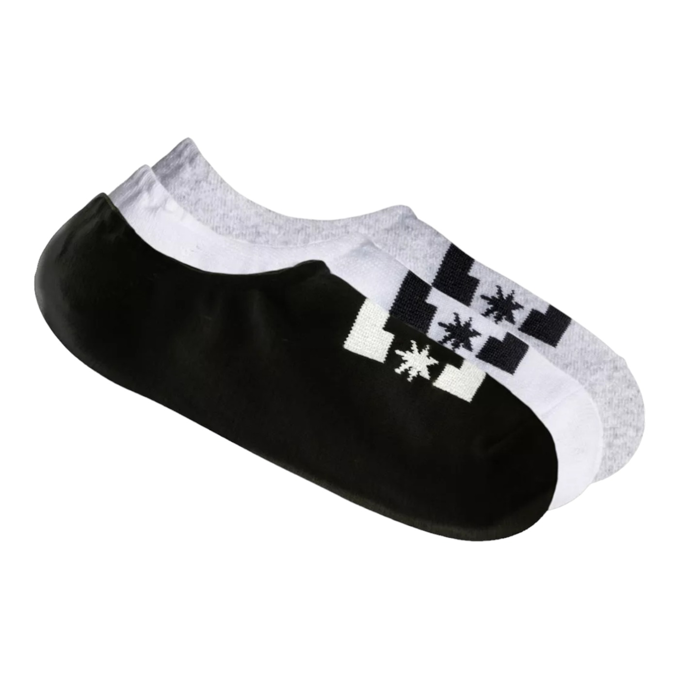 Foto 2 pulgar | Calcetines Dc Shoes Negras 3 Pares para Hombre