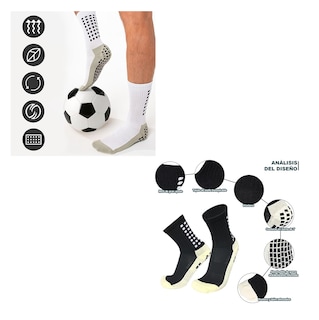 Foto 2 | Calceta de Futbol 10 Pares - Negro/blanco