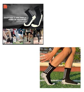 Foto 4 | Calceta de Futbol 10 Pares - Negro/blanco