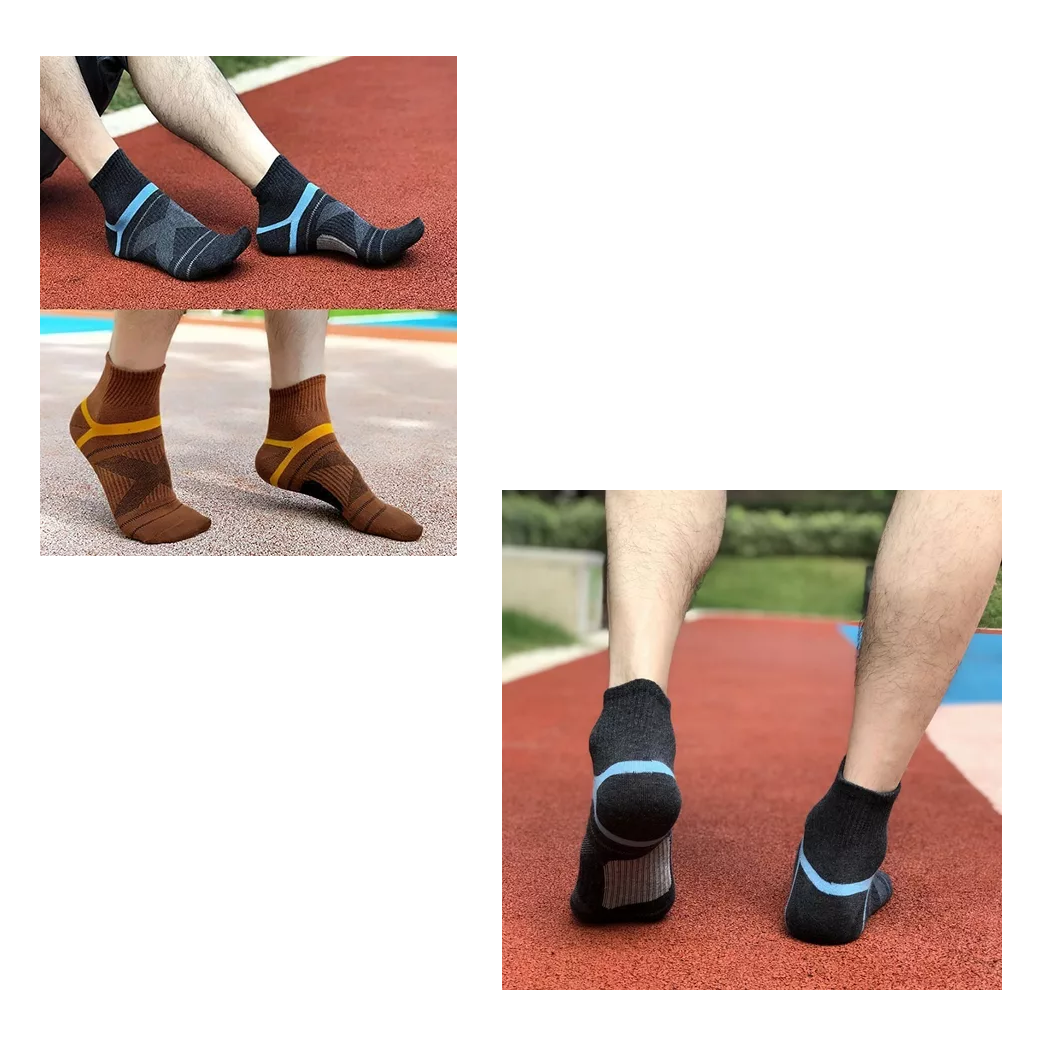 Foto 2 | Calcetines de Atletismo Lab.G Multicolores con Compresión de Arco Transpirables 5 Pares