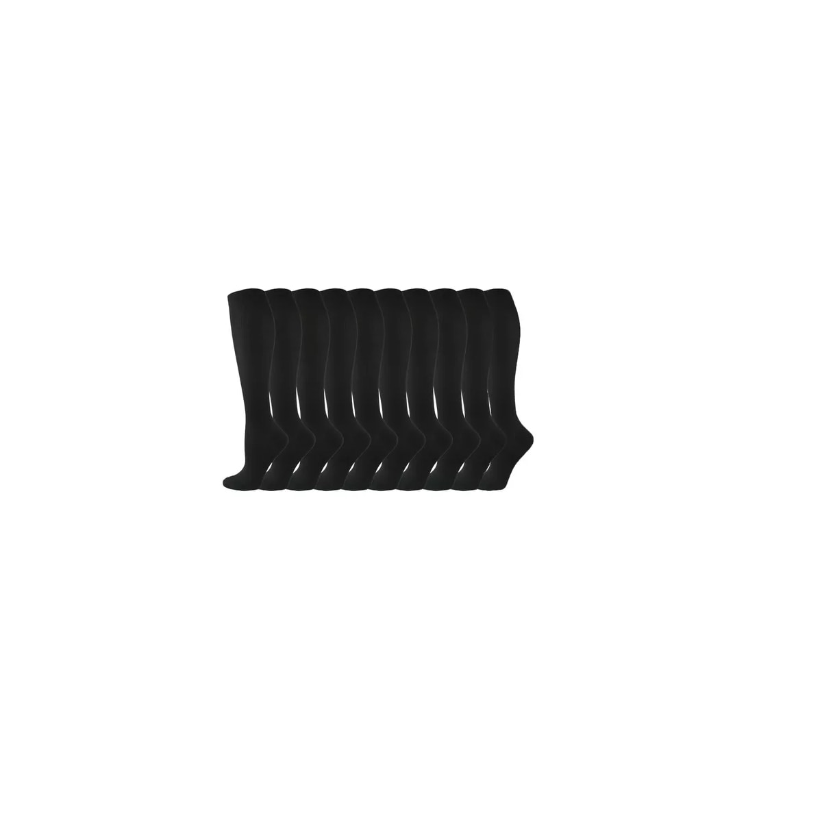 Kit 10pcs Calcetas De Compresión Talla L/xl Eo Safe Imports Esi-14212 Negro $888
