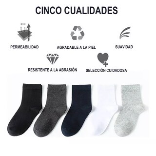 Foto 2 | Calcetas Deportivas Algodón 10 Pares para Hombre
