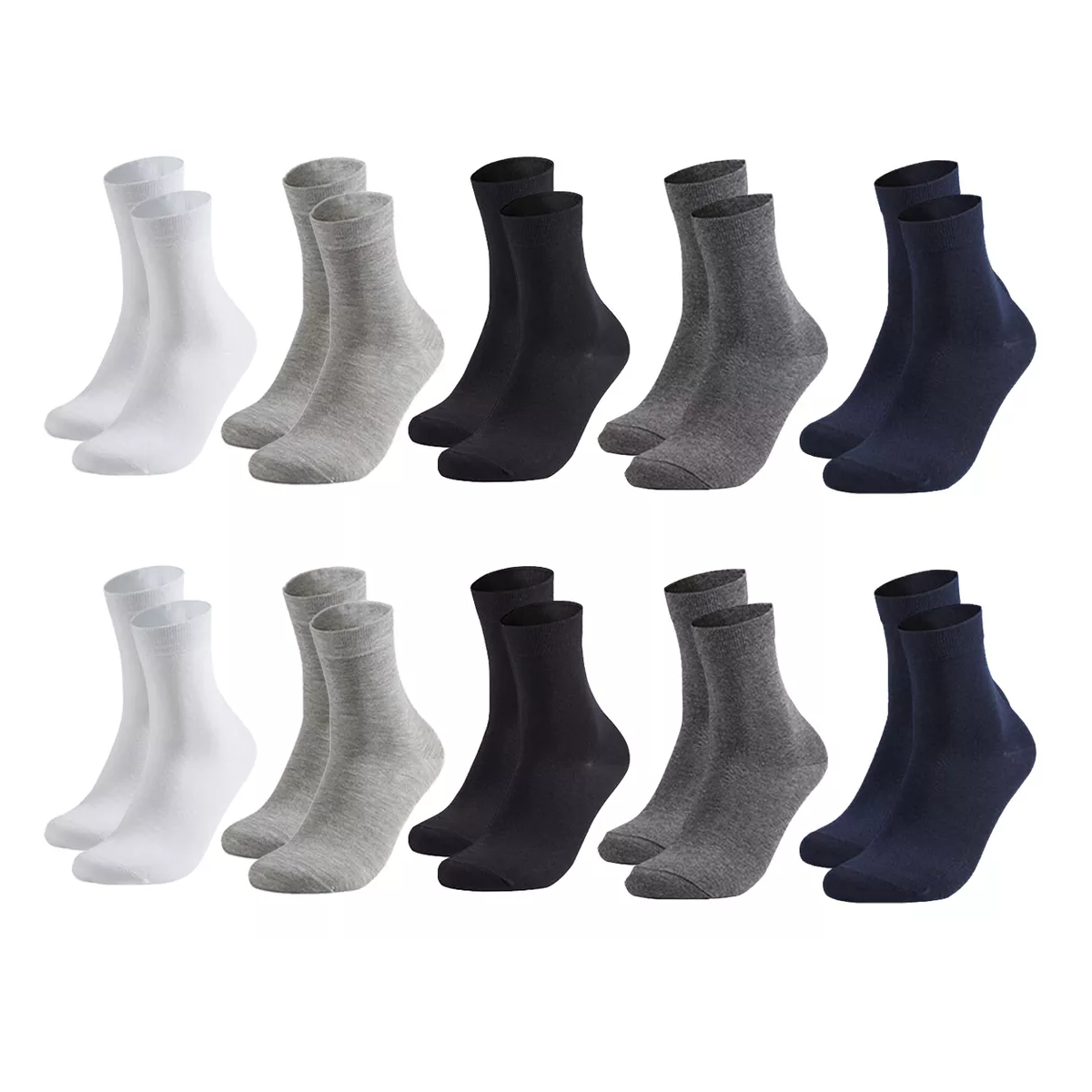Foto 2 pulgar | Calceta Deportiva Eo Safe Imports Esi-17328 Multicolor 10 Pares