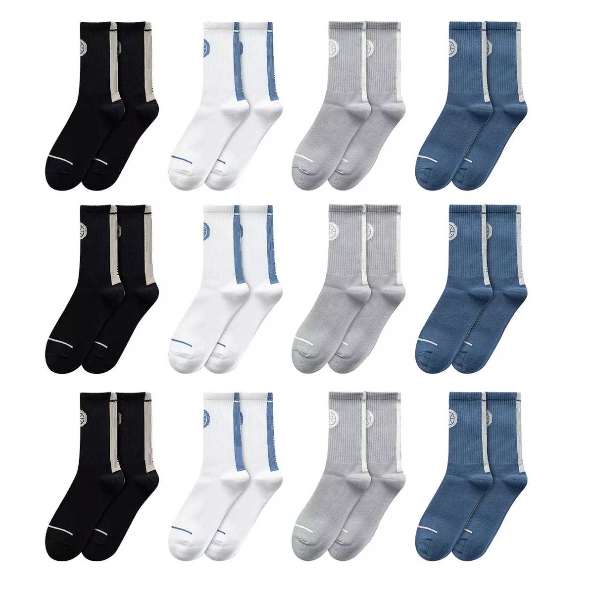 Foto 2 pulgar | Calcetas Y Calcetines Eo Safe Imports  Esi-17330 Multicolor 12 Pares