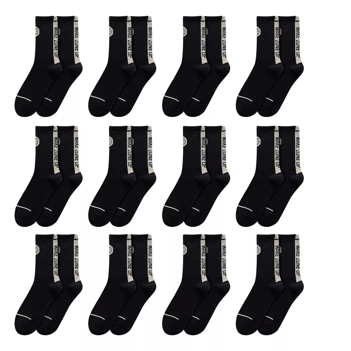 Calcetines Deportivos Eo Safe Imports Esi-17331 Negros para Hombre 12 Pares $610