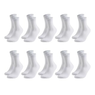 Foto 1 | Calcetas Deportivas Eo Safe Imports ESI-17326 Blancas para Hombre 10 Pares