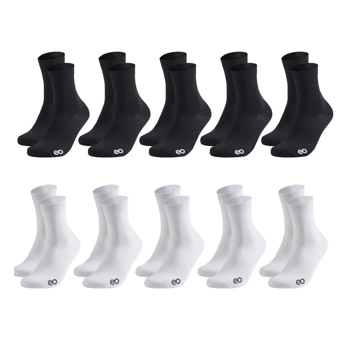 Foto 2 pulgar | Calceta Deportiva Hombre 100% Algodón 10 Pares Eo Safe Imports Esi-17328-1 Multicolor
