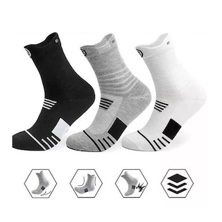 Foto 2 | Set 12pares De Calcetas Deportivas Eo Safe Imports Esi-14674-1 Multicolor