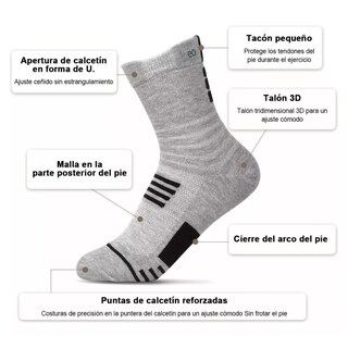 Foto 3 | Set 12pares De Calcetas Deportivas Eo Safe Imports Esi-14674-1 Multicolor