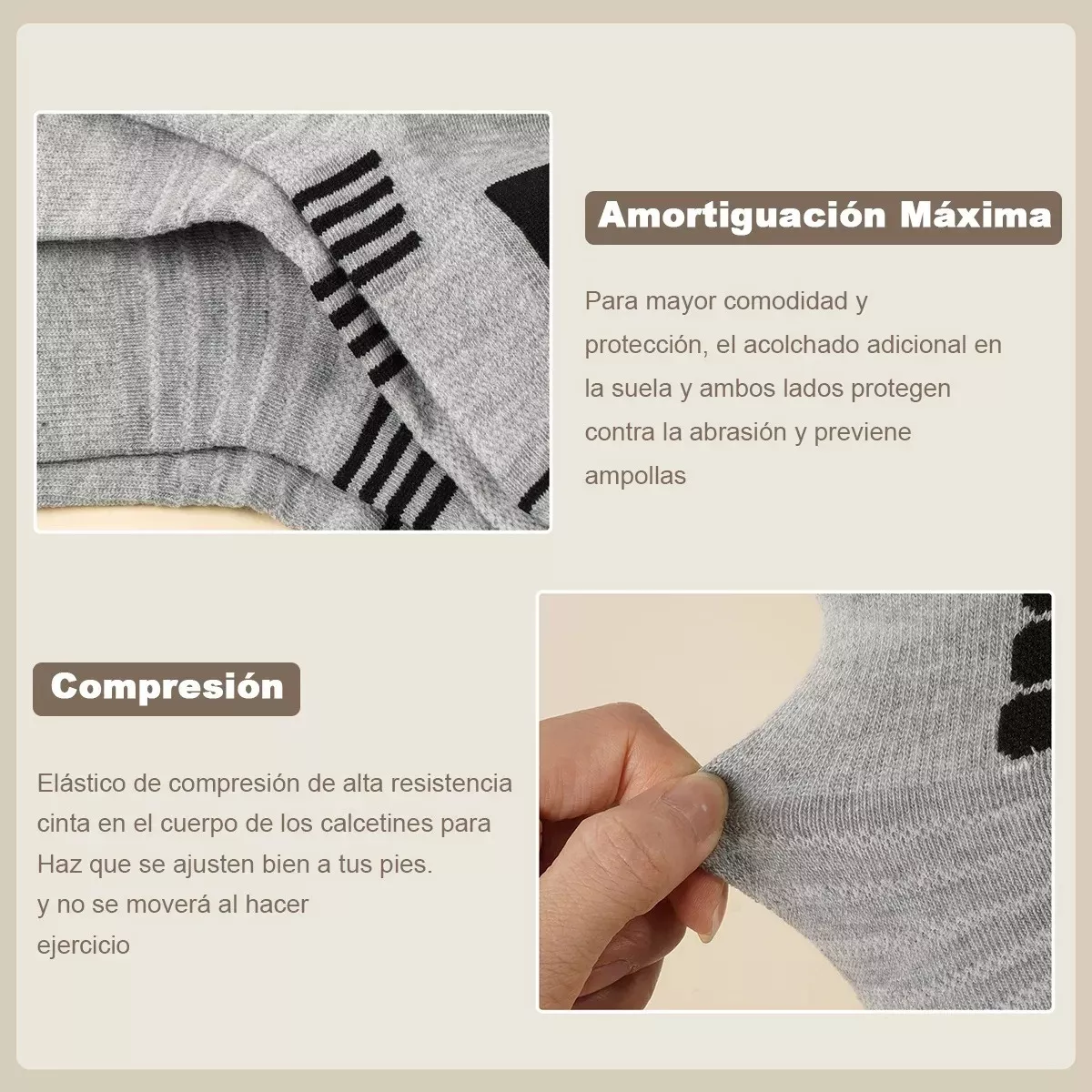 Foto 5 pulgar | Set 12pares De Calcetas Deportivas Eo Safe Imports Esi-14674-1 Multicolor