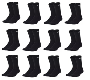 Foto 1 | Language Calceta Deportiva Hombre Paquete 12 Pares Unitalla Eo Safe Imports Esi-14672-1 Negro