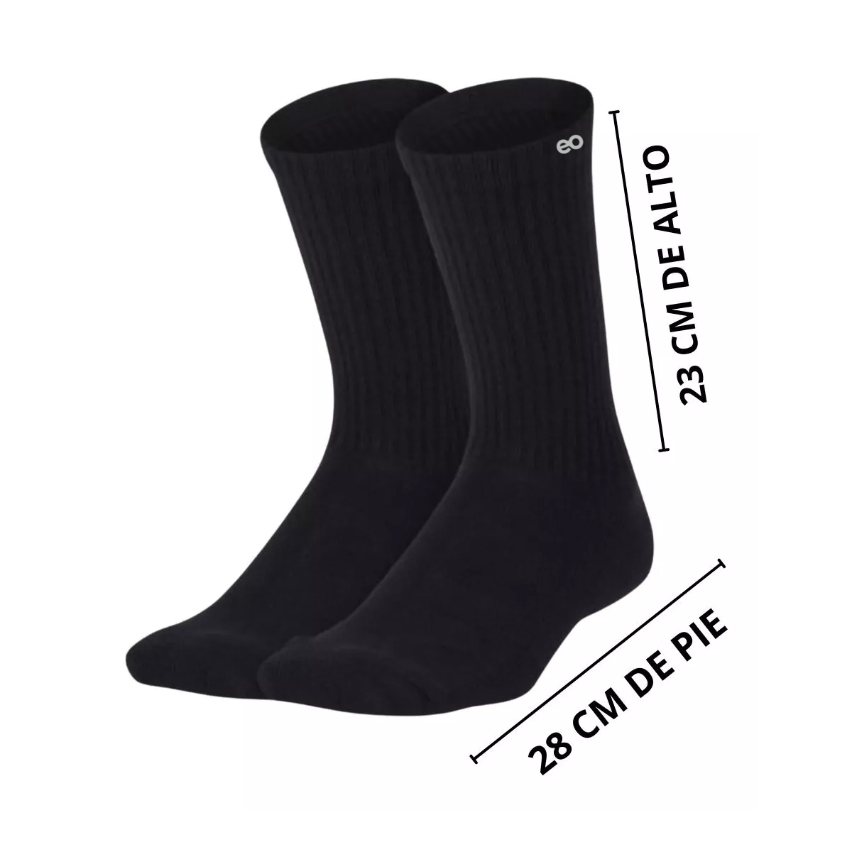Foto 2 | Language Calceta Deportiva Hombre Paquete 12 Pares Unitalla Eo Safe Imports Esi-14672-1 Negro