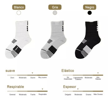 Foto 3 | Calceta Deportiva Hombre 100% Algodón 12 Pares, Color Mezclado