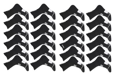Foto 2 | Calceta Deportiva Hombre Lab.g 100% Algodón 12 Pares, Negro