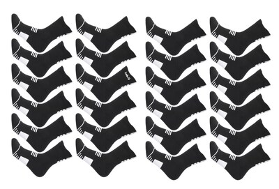 Foto 3 | Calceta Deportiva Hombre Lab.g 100% Algodón 12 Pares, Negro