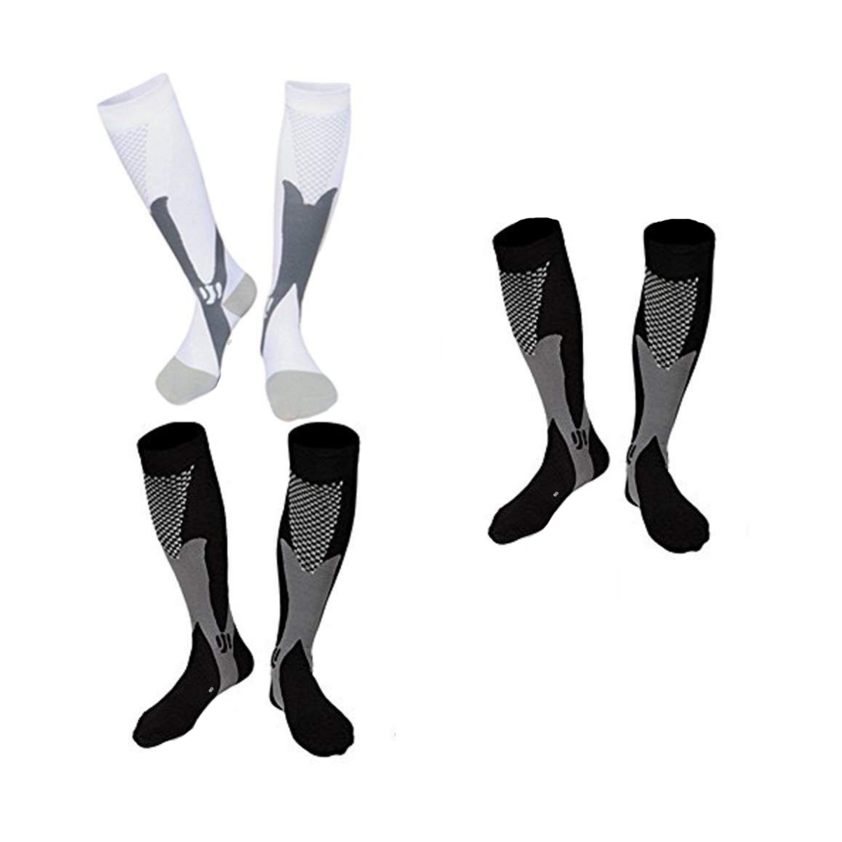 3 Pares Calceta Deportiva L/xl Eo Safe Imports Esi-12515-1 Multicolor
