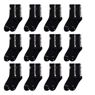 Foto 1 | 12 Pares Calcetas Y Calcetines Deportiva Hombre Eo Safe Imports Esi-17331-1 Negro
