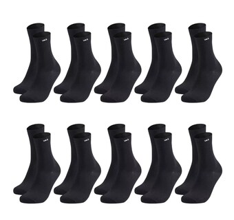 Foto 1 | Calceta Deportiva Lab.g Para Hombre 100% Algodón 10 Pares Negro
