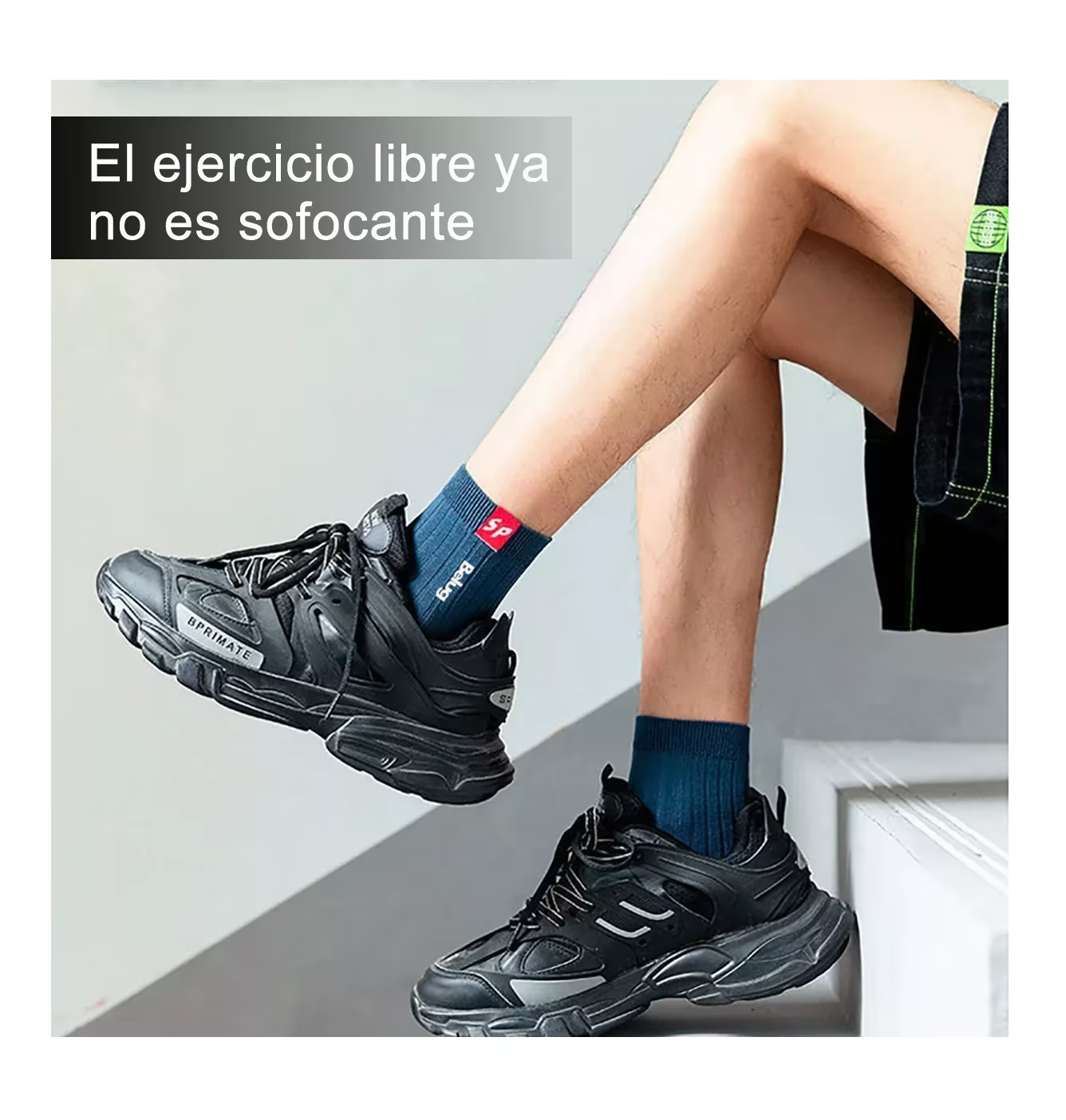 Foto 6 pulgar | Calceta Deportiva Hombre 100% Algodón Unisex 10 Pares,  Belug Combinación De Colores