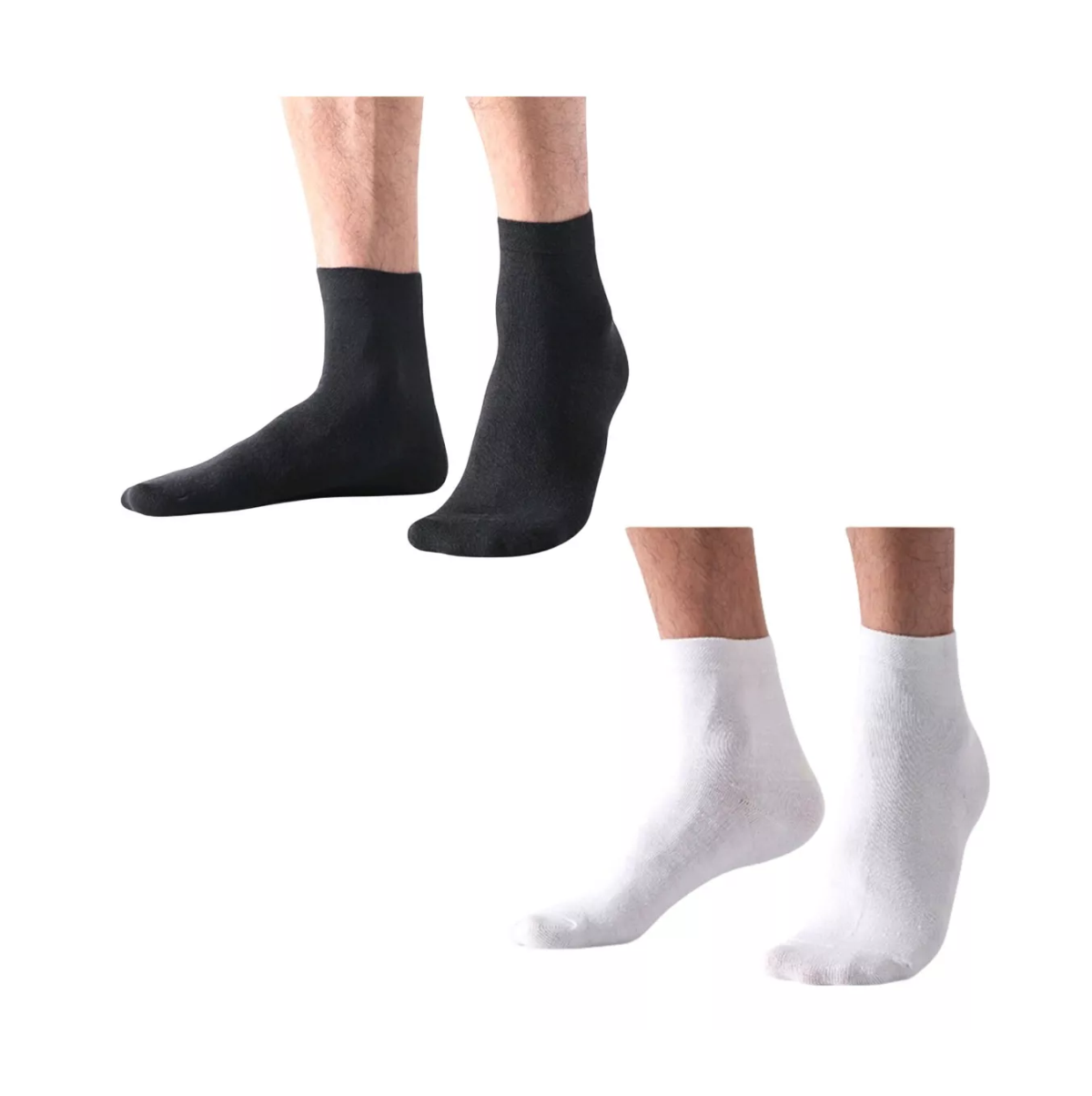 Foto 4 pulgar | Calceta Deportiva Lab.g Para Hombre 100% Algodón 10 Pares Blanco