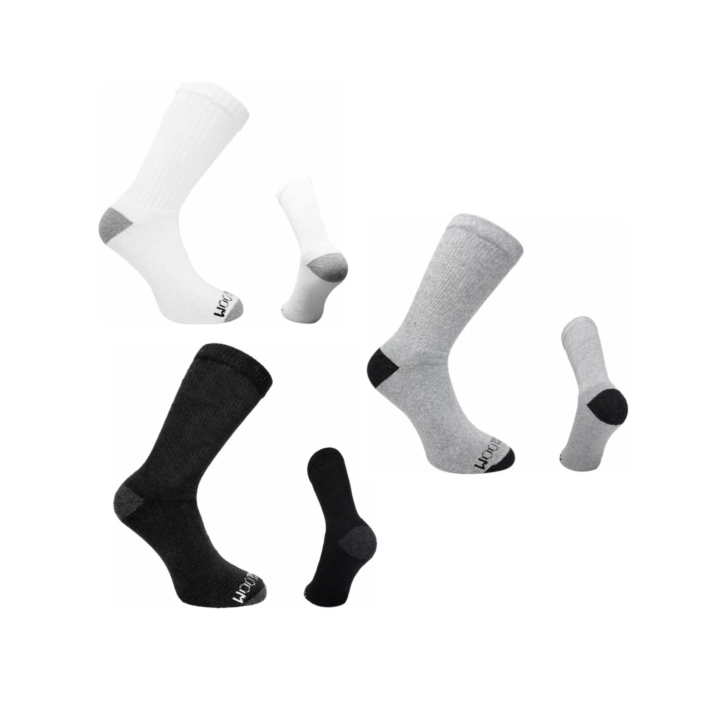 20 Pares Calceta Para Hombre Fruit Of The Loom Color Blanco, Negro Y Jaspe $379