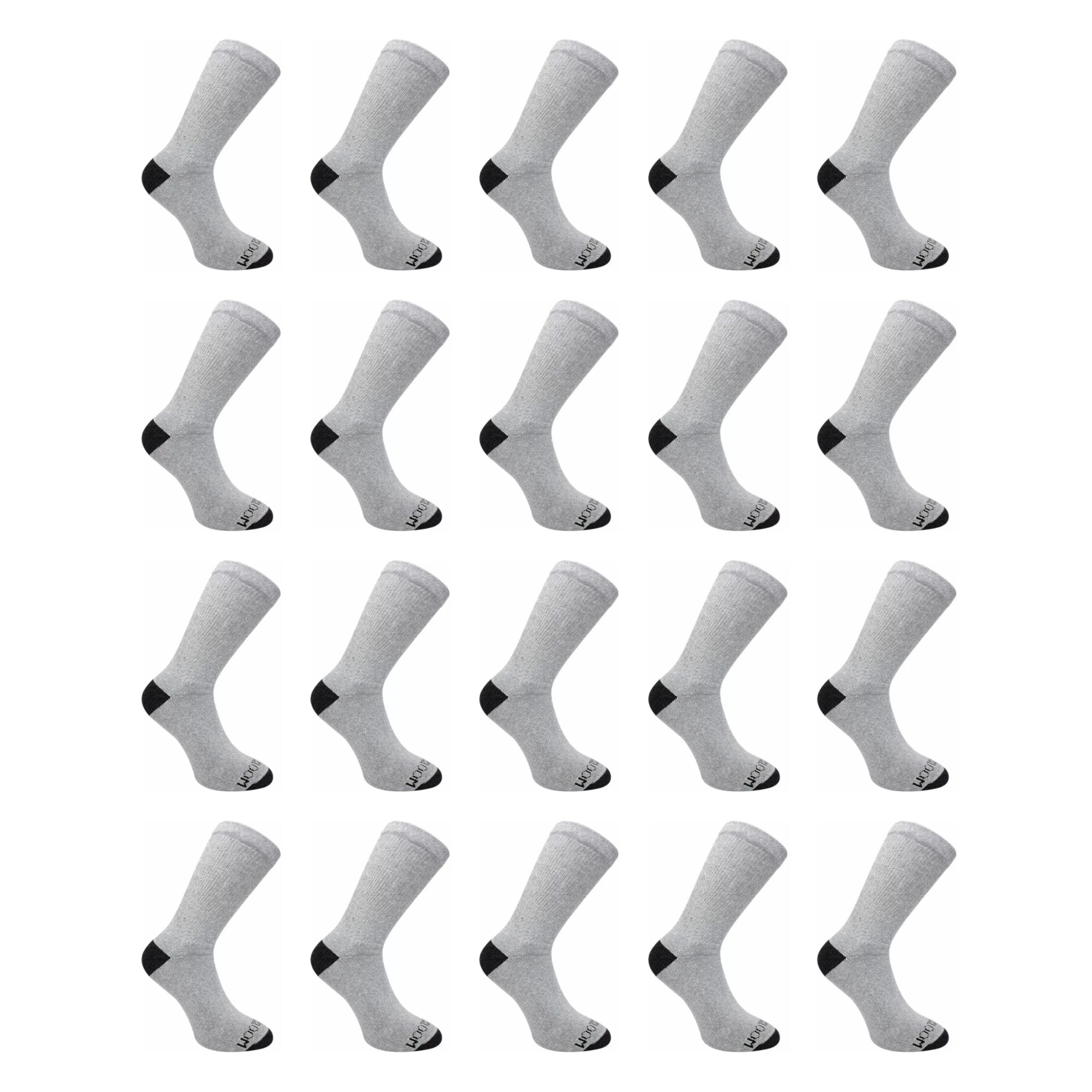 Foto 2 | Calcetas Fruit Of The Loom Grises para Hombre 20 Pares