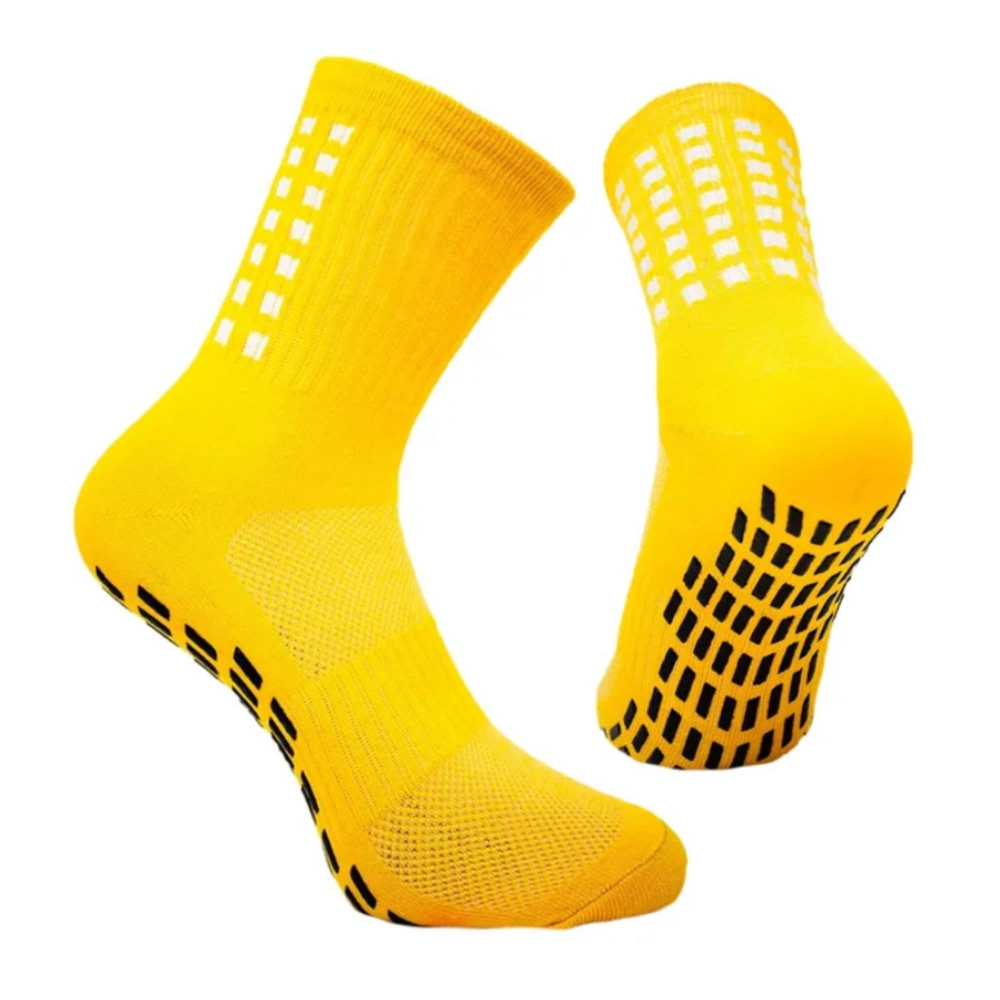 6 Pares Calceta Quarter Para Hombre Antiderrapante, Wilson, Color Amarillo $399