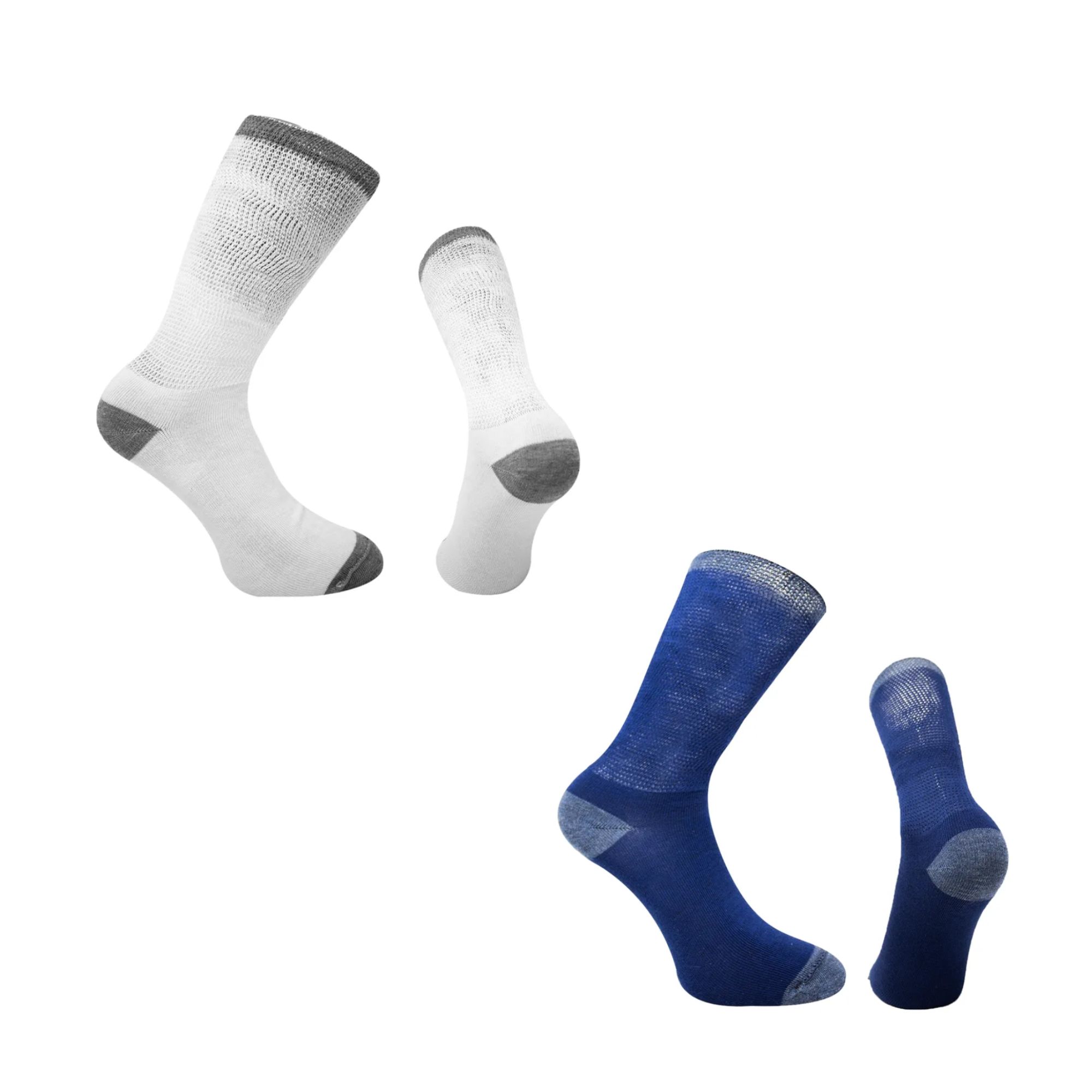 Foto 1 | 12 Pares Calceta Pie Diabetico Para Hombre Wilson Color Blanco Y Marino