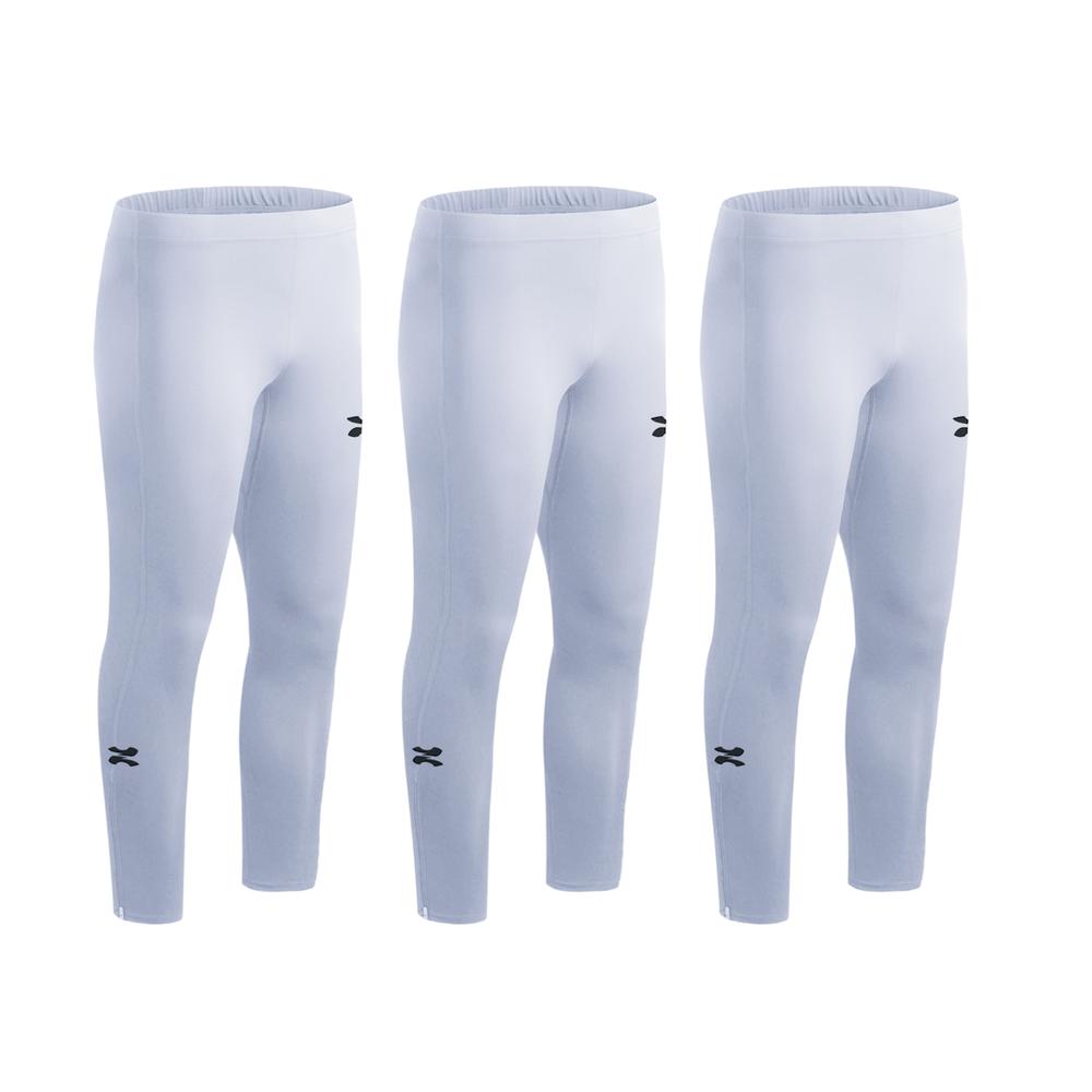 Foto 2 pulgar | Zapari Licra Deportiva Larga Interior Para Niño  Mallas Deportivas Para Hombre. Leggins De Compresió Blanco