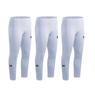 Foto 1 | Zapari Licra Deportiva Larga Interior Para Niño Mallas Deportivas Para Hombre. Leggins De Compresió Blanco