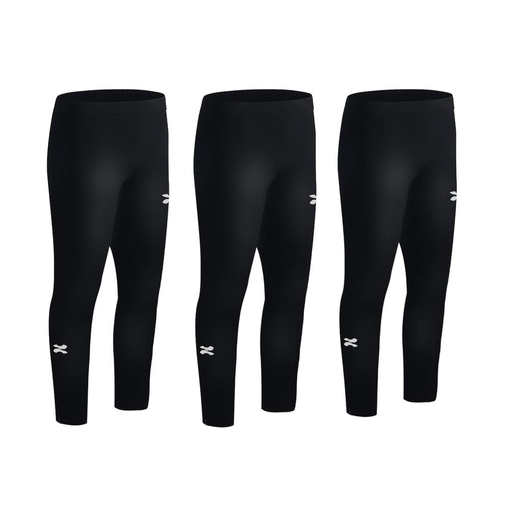 Zapari Licra Deportiva Larga Interior Para Niño  Mallas Deportivas Para Hombre. Leggins De Compresió Negro