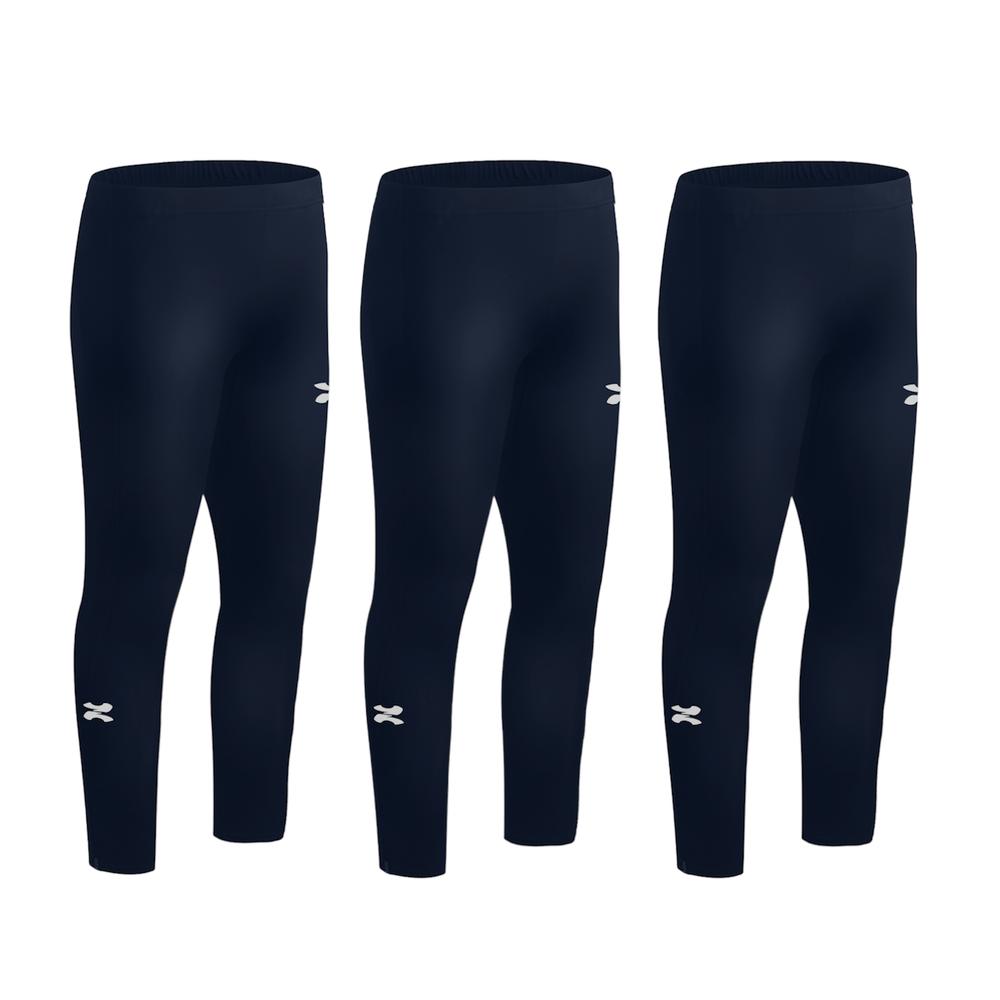 Foto 2 pulgar | Zapari Licra Deportiva Larga Interior Para Niño  Mallas Deportivas Para Hombre. Leggins De Compresió Azul Marino