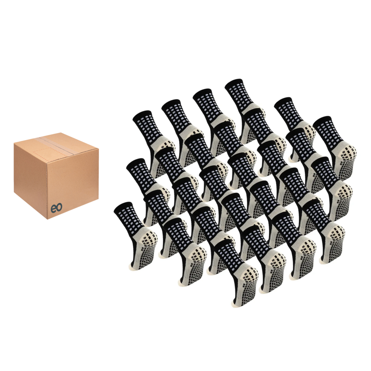 Foto 2 pulgar | Kit Calcetines Futbol  14 Pares Eo Safe Imports Esi-20251 Negro