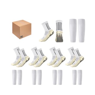 Foto 1 | Kit 5 Calceta Antiderrapantes Y 5 Medias Recortadas Eo Safe Imports Esi-20253 Blanco