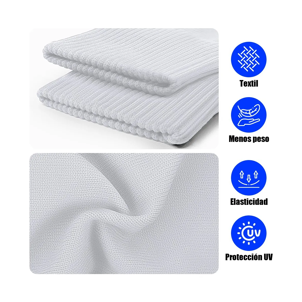 Foto 4 | Kit 5 Calceta Antiderrapantes Y 5 Medias Recortadas Eo Safe Imports Esi-20253 Blanco