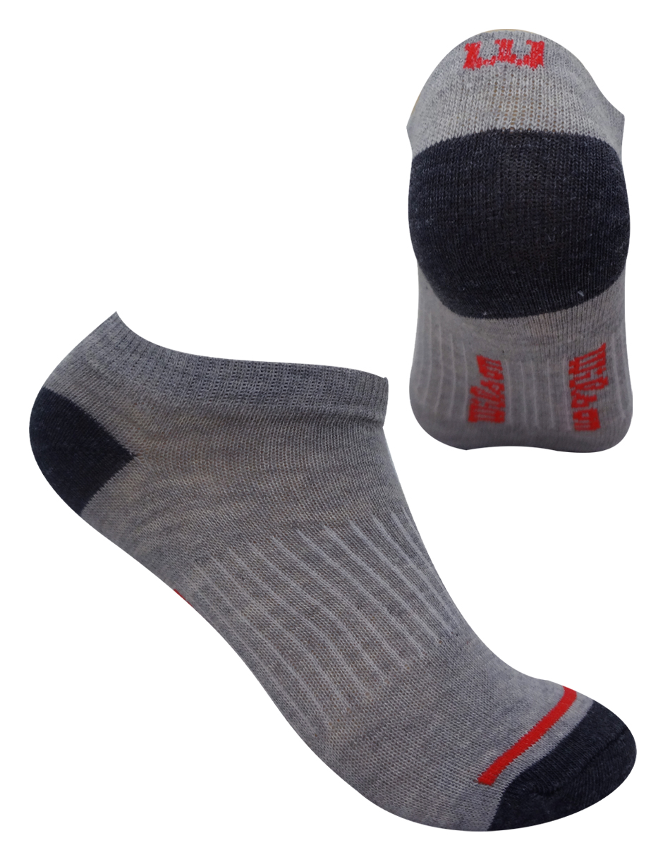 Foto 3 pulgar | Paquete Tin Caballero Wilson color Gris sin Felpa 20 Pares 10 Jaspe Liso/ 10 Jaspe Punta Talon