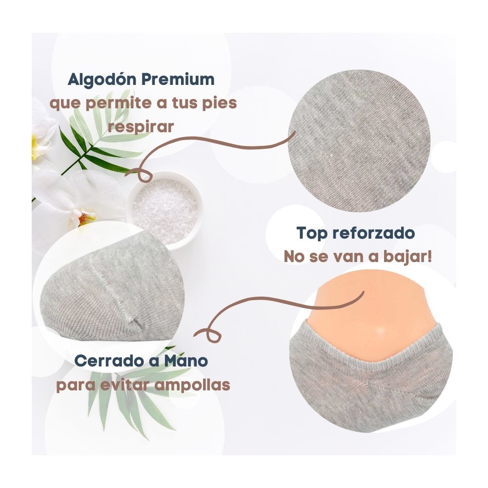 Foto 4 pulgar | Tin Corto No Show Para Hombre, Colores Básicos 6 Pares