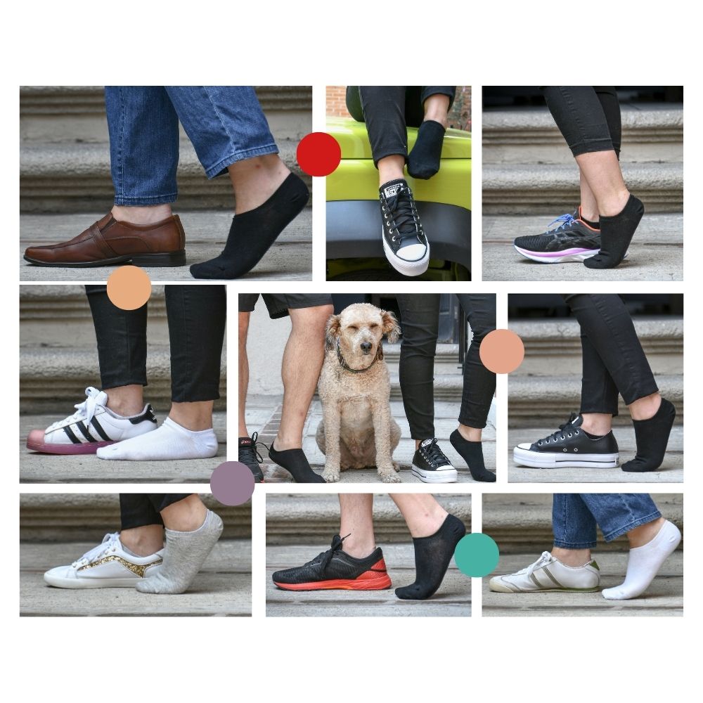 Foto 4 | Tin Corto No Show Para Hombre, Colores Básicos 6 Pares